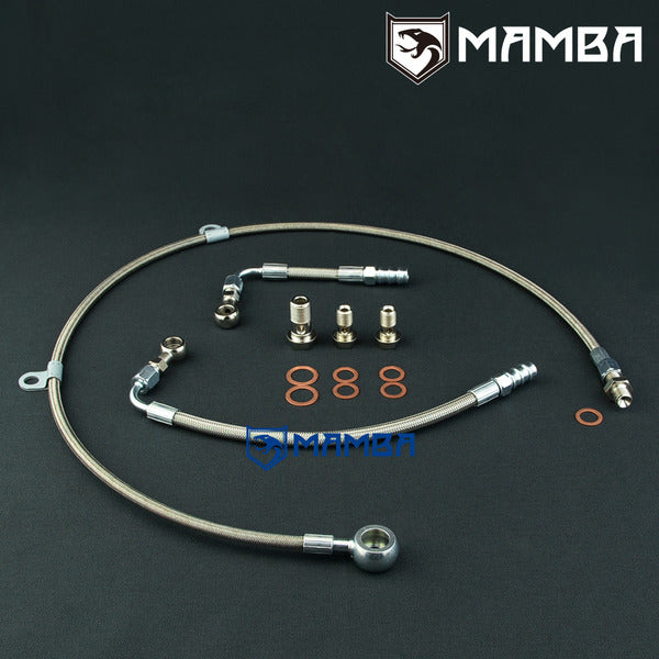 Mamba Turbocharger Oil & Water Line Renault F4R 2.0T Laguna Magane dci TD04-10T TD04L-14T