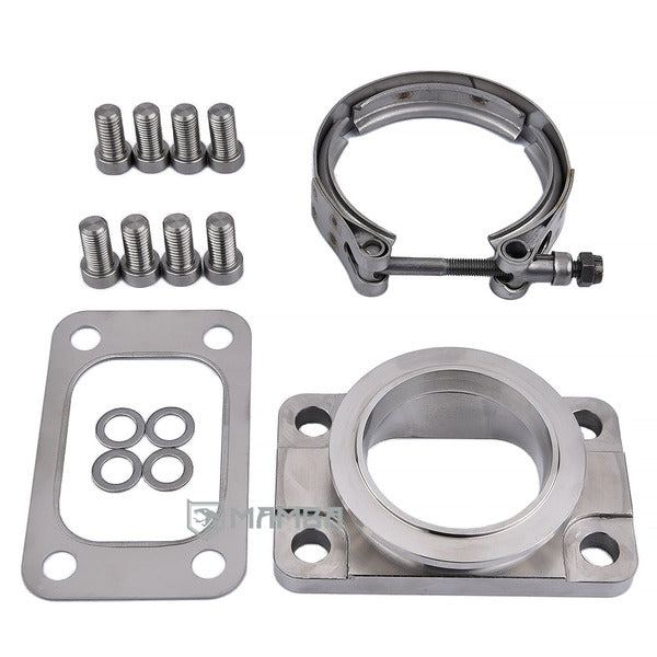 Mamba SUS310 Exhaust Manifold Flange Adapter T3 to V-Band Garrett GT30R GT35R