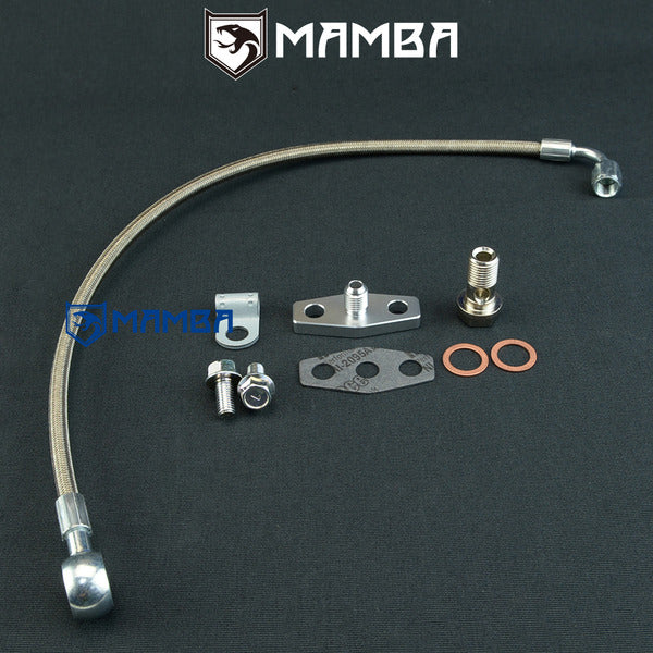 Mamba Turbocharger Oil Feed Supply Line 81~89 SAAB 900 2.0L Classic B201 B202 TB03 TE05
