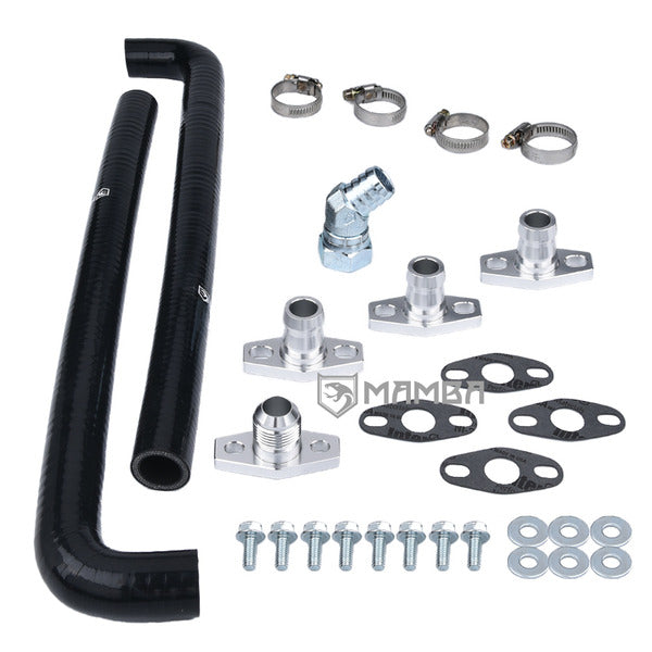 Mamba Turbocharger oil return drain line hose Mitsubishi 6G72T 3000GT VR4 TD04 FKM