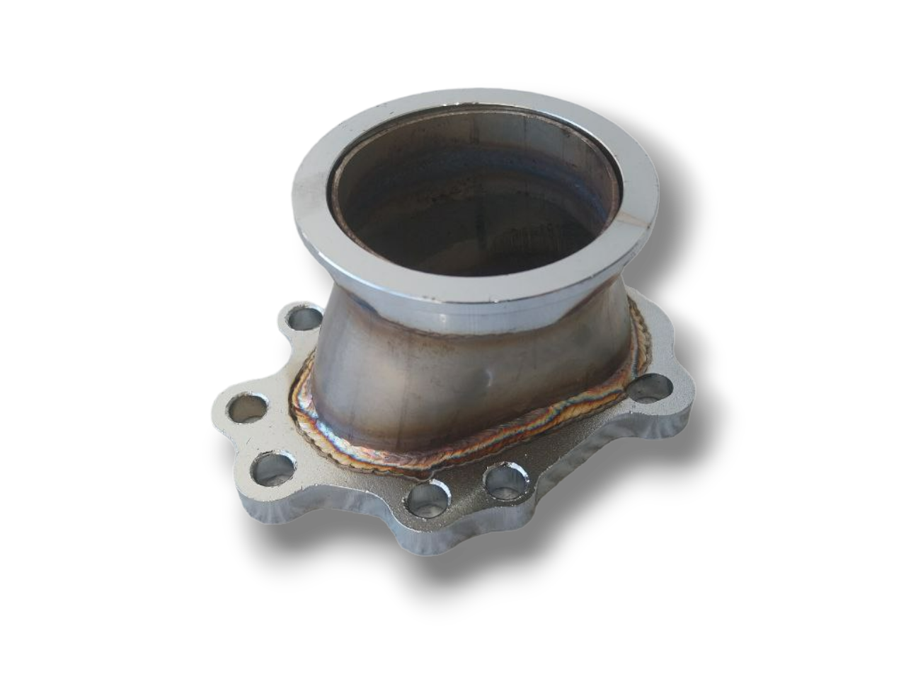 Adaptador de tubo de descarga T25 T28 GT25 GT28 8 pernos a banda en V