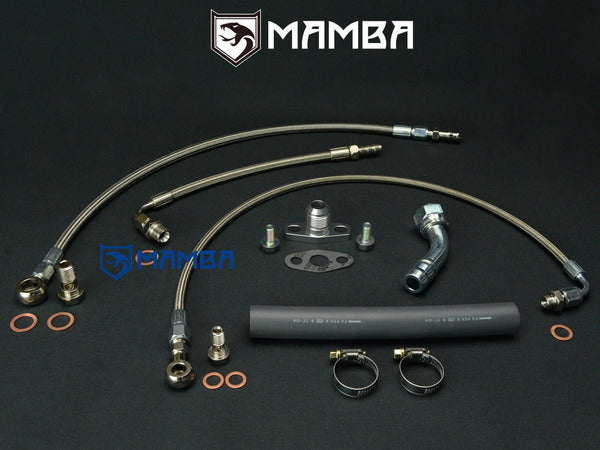 Mamba TOYOTA 1VD-FTV 4.5L LandCruiser w/ upgrade Garrett GT28R BB Turbocharger oil water line