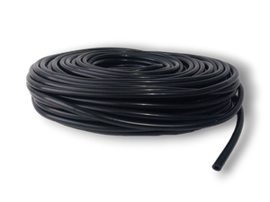 4mm Silicone vacuum line in Black - sold by the meter