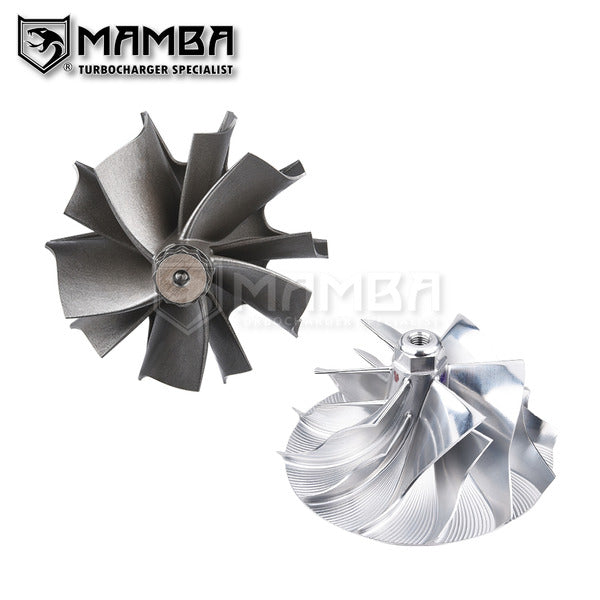Mamba Turbocharger Compressor Turbine wheel for Ford Powerstroke 7.3L Garrett GTP38R 739619-4