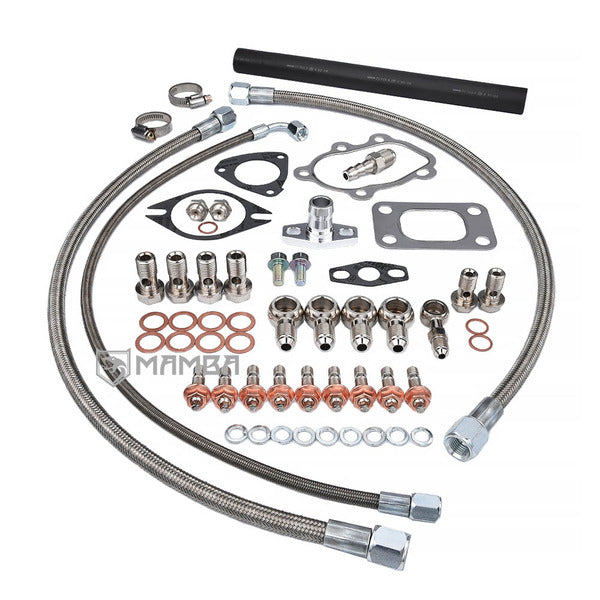 Mamba Turbocharger Oil & Water Line Kit Top Mount for Nissan SR20DET S13 S14 S15 GT28R GT30R