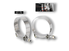 Load image into Gallery viewer, 2.5&quot; T Bolt Hose Clamps 67mm to 75mm - Pair (x2)
