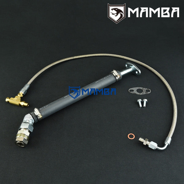Mamba Universal Turbocharger Oil Feed & Return Line Mitsubishi Greddy TD03 TD04 Oil-Cooled