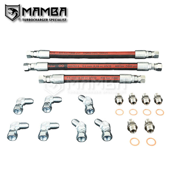 Mamba 99-03 Ford 7.3L Powerstroke High Pressure Turbocharger Oil Pump HPOP Hose Line III Kit