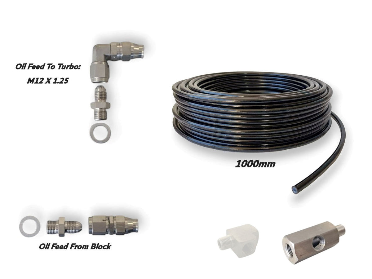 Universal Turbo Oil Feed Kit - Select Options Needed