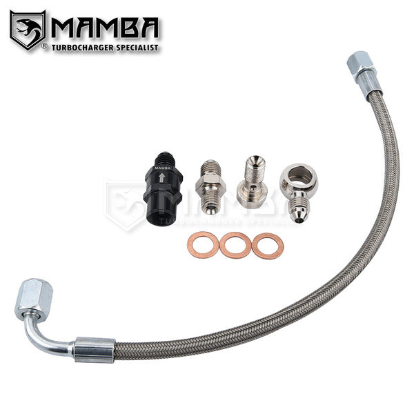 Mamba PTFE Turbocharger Oil Feed Line fit 02~10 Citroen Peugeot Ford 1.4HDI DV4TD 9659859480A