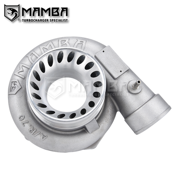 Mamba 4” A/R .70 GTX3584R-62T Bullet Anti Surge Turbo Compressor Housing