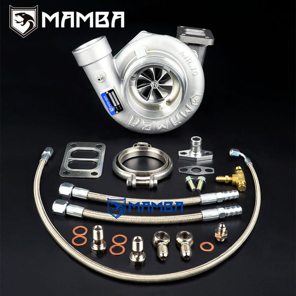 Mamba 7+7 4" A/R.70 Twisted AS Ball Bearing Turbocharger GTX3082R .82 T3 Divided