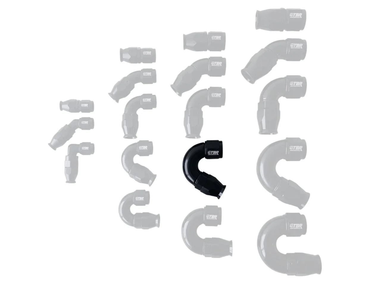 AN8 PTFE Full Flow Fittings - TBR Performance
