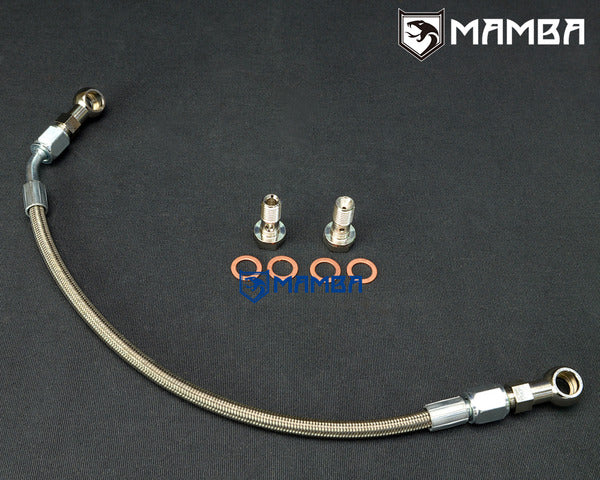 Mamba Turbocharger Oil Feed Line for Luxgen 2.2L U7 MPV with Garrett GT18 Turbocharger