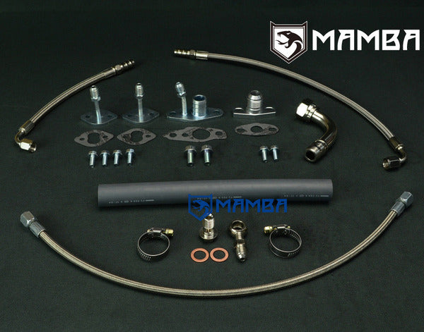 Mamba Turbocharger Oil Water Line Hose For TOYOTA LandCruiser DYNA 13BT 14BT CT26 17201-58020