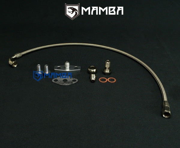 Mamba Turbocharger Oil Feed Line Kit For Nissan Safari Patrol SD33T Y60 w/ Hitachi HT15-B