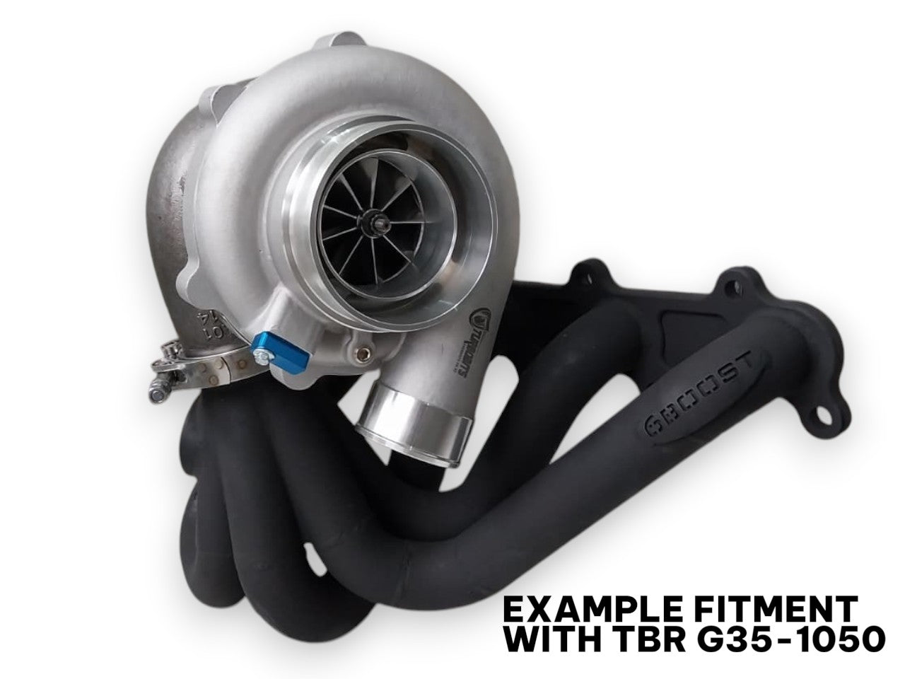 6Boost Turbo Exhaust Manifold / Barra V-Band Single Entry Single Turbo