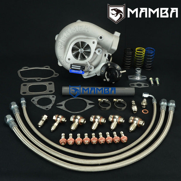 Mamba Bolt-On Ball Bearing Turbocharger / Nissan SR20DET A/R.60 GTX2867R .64 Hsg