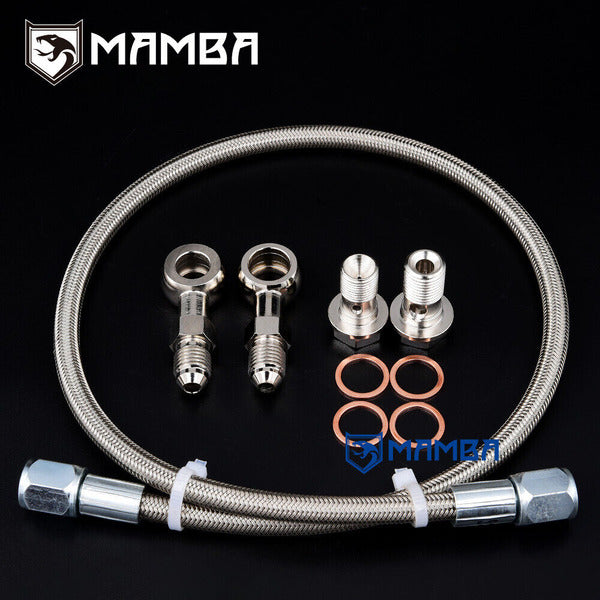 Mamba Turbocharger Oil Feed Line Kit For Nissan Silvia SR20DET S14 S15 GT28R T28R GT2560R B.B