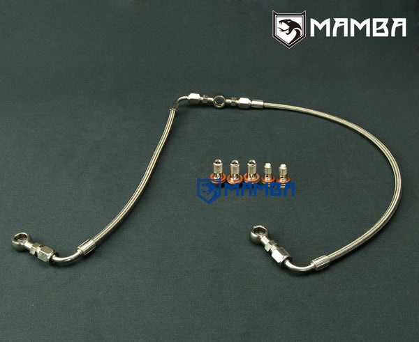 Mamba For Nissan RB26DETT SKYLINE GTR Twin Turbocharger Oil Feed Line Kit /For Factory TB25