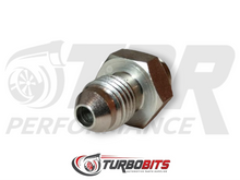 Load image into Gallery viewer, AN4 Oil feed fitting with restrictor for ball bearing turbo
