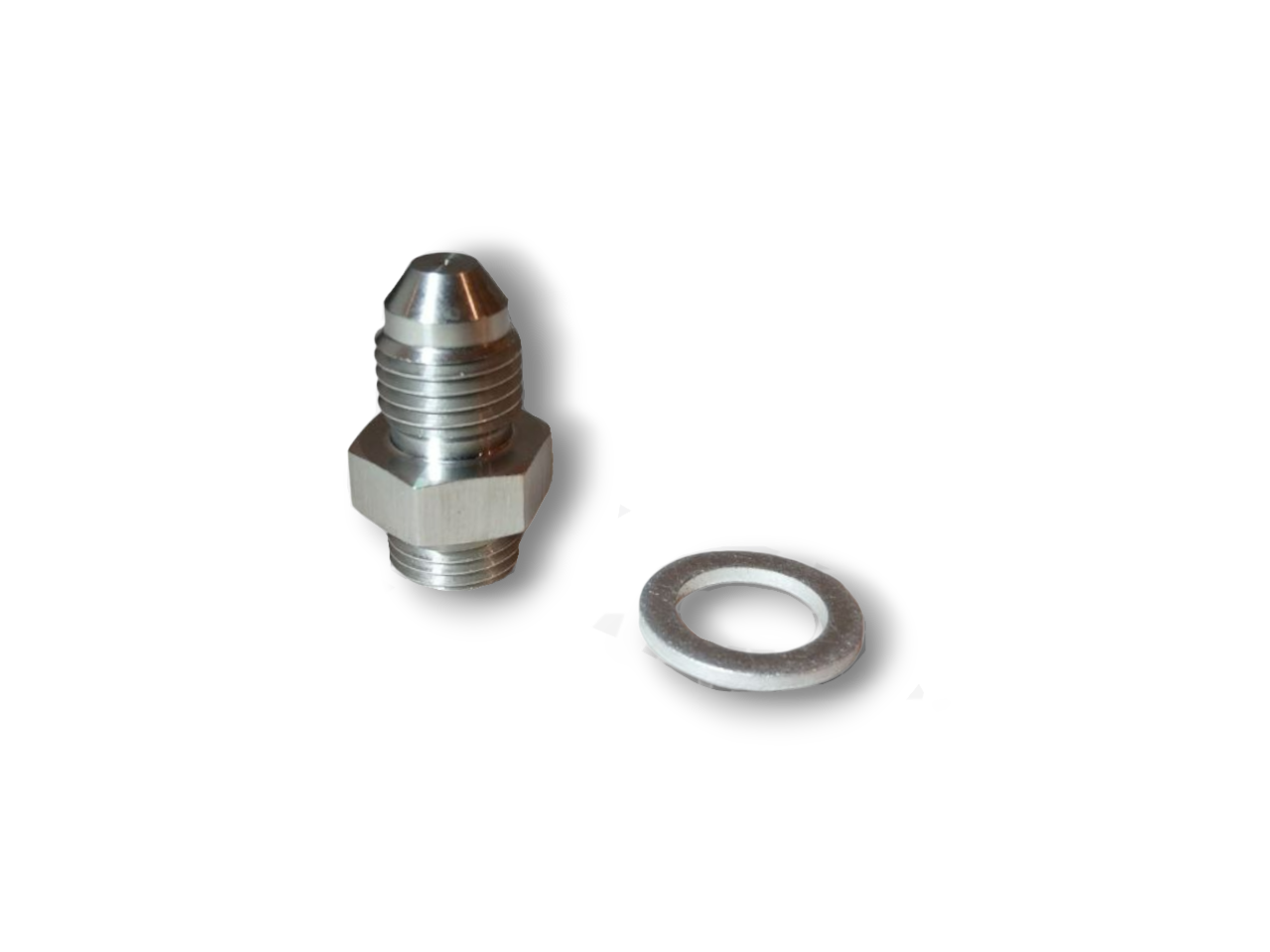 AN4 Racor de alimentación de aceite con restrictor para turbo con rodamiento de bolas