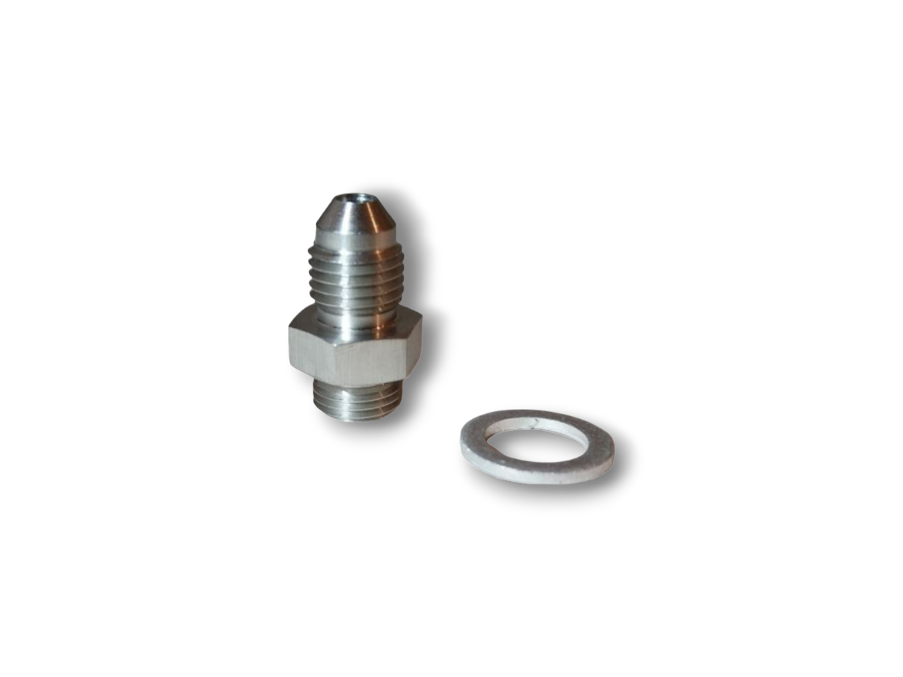 AN4 Oil feed fitting for Journal bearing turbo