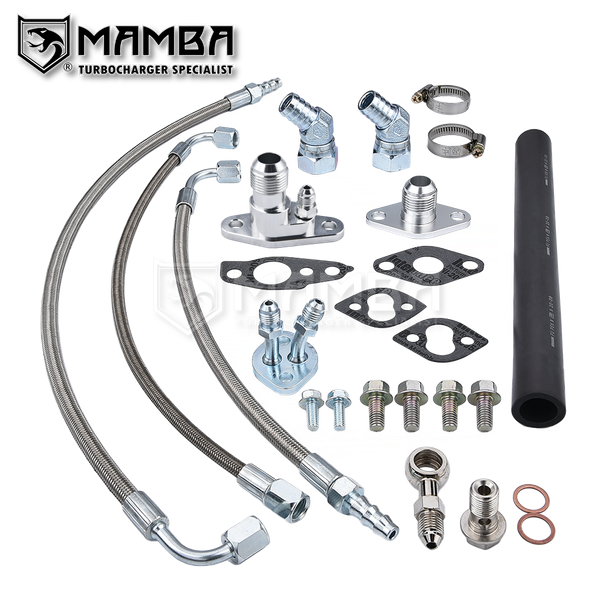 Mamba Turbocharger Oil Water Line / TOYOTA 1JZ-GTE CT15B Chaser Mark II Soarer JZA70 Supra TW