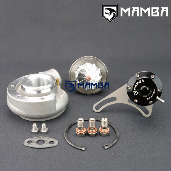 Mamba SAAB 9-3 9-5 Long Neck Turbocharger CHRA w/ Cover & Actuator TD04HL-19T /9 Blade