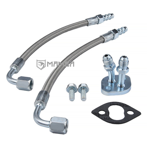 Mamba Turbocharger Universal WaterLine Kit 4AN 25cm 5/16" For TOYOTA CT12 CT20 CT26 Twin Port