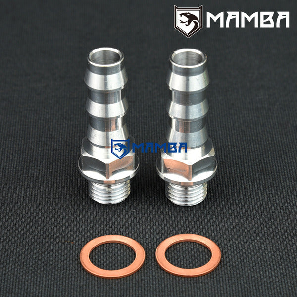 Mamba Turbocharger water barb fitting M14x1.5 to 1/2" Barb TD05H GT28R -2 Set