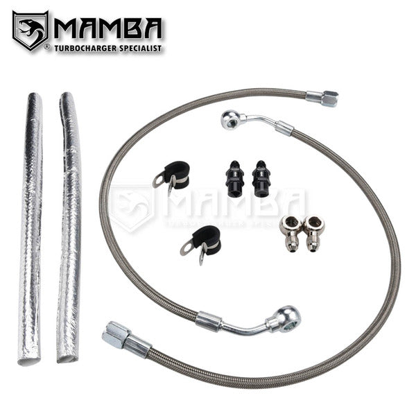 Mamba Twin Turbo Oil Feed Line + Filter For TOYOTA Land Cruiser 200 1VD-FTV 4.5L