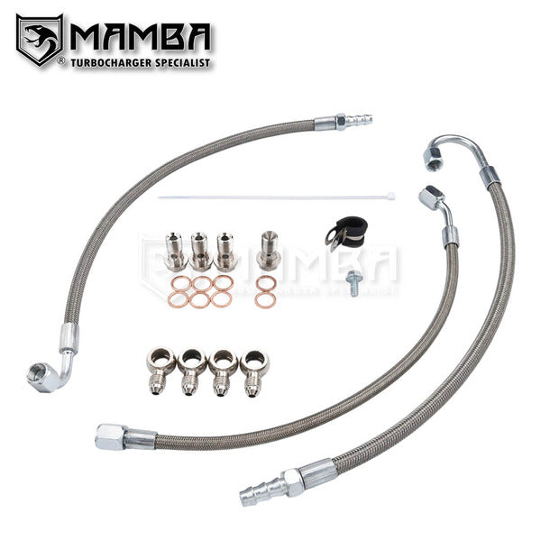 Mamba Turbo Oil Water Line Kit For Nissan Infiniti KR20DDET QX50 Altima 2.0T MGT2056Z