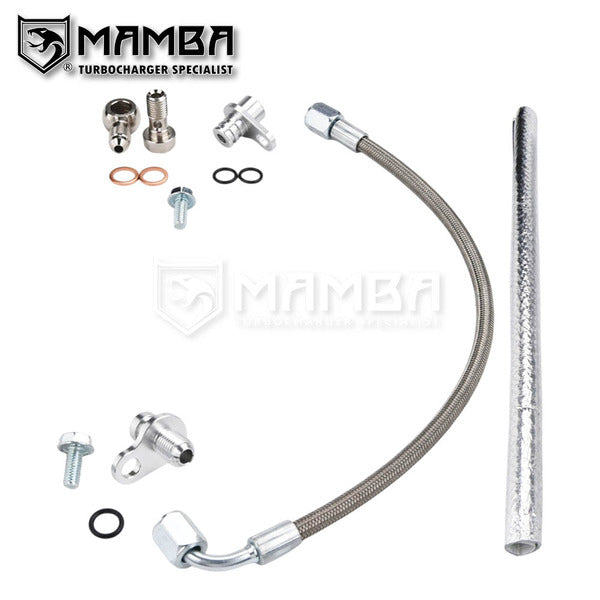 Mamba Turbo Oil Feed Line Kit For 14-20 BMW i8 I12 I15 B38 7625156 11427625156
