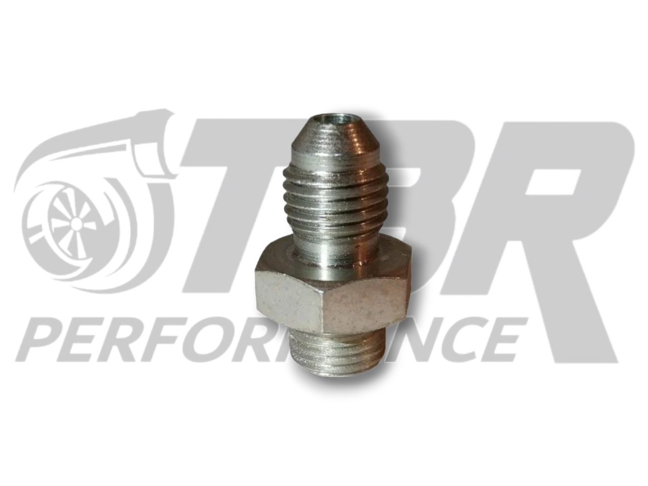AN4 Oil feed fitting with restrictor for ball bearing turbo 7/16"-24 UNF  - 1mm restrictor