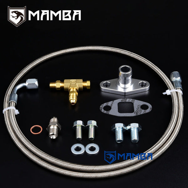 Mamba For HONDA D15 D16 CIVIC Turbocharger Oil Feed & Return Line fits Nissan RB20 RB25 Turbocharger