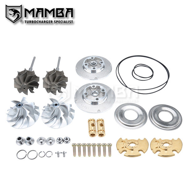 Mamba 9-6 Heavy Duty Turbocharger Upgrade CW TW Repair Kit For BMW S63 M5 MGT2260 OE