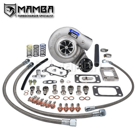 Mamba D5-7 Ball Bearing Turbocharger for Nissan RB20DET RB25DET 3" 5200 GTX3076R .73