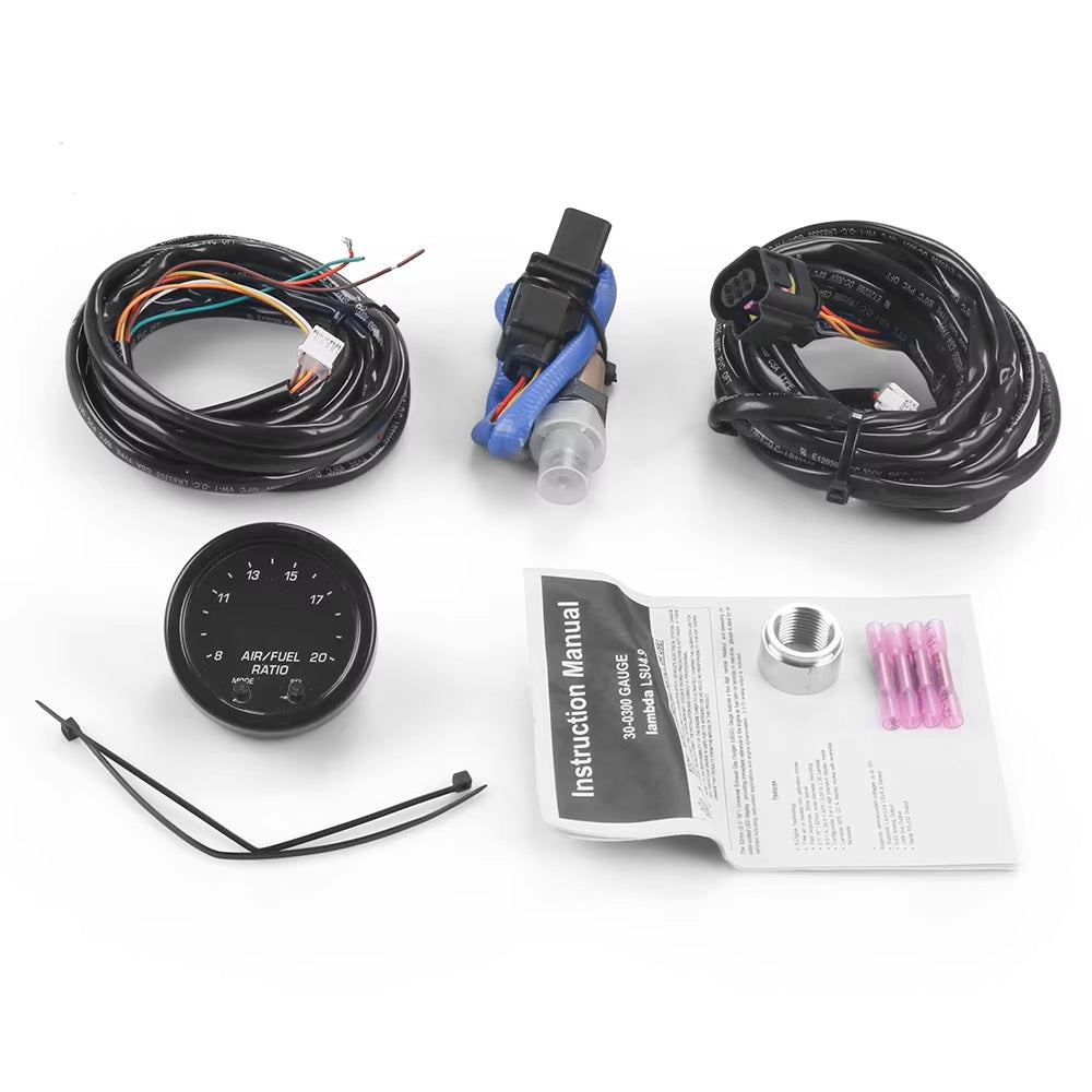 Wideband O2 Air Fuel Ratio Gauge Kit