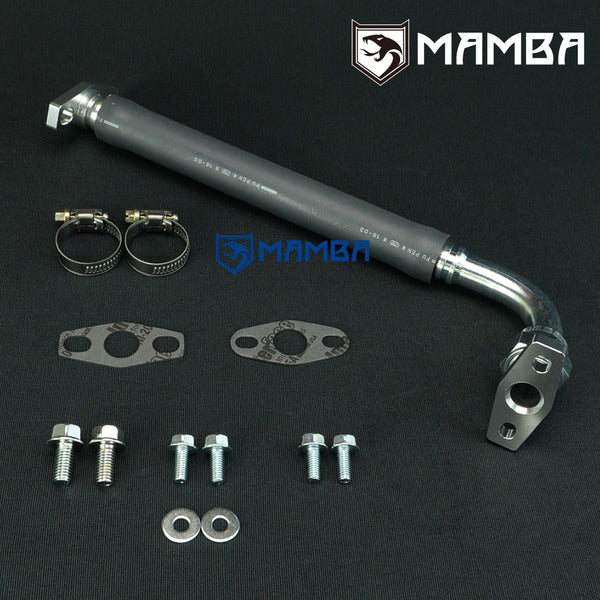 Mamba Turbocharger Oil Drain Line Kit Mitsubishi 4G63T DSM 1G EVO 1~3 GT3082R