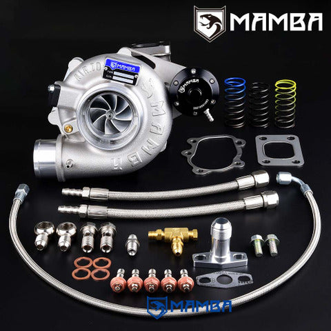 Mamba GEN II G25 8+0 3" A/R.70 GTX2971R Ball Bearing Turbocharger + .64 IWG T25 5-Bolt