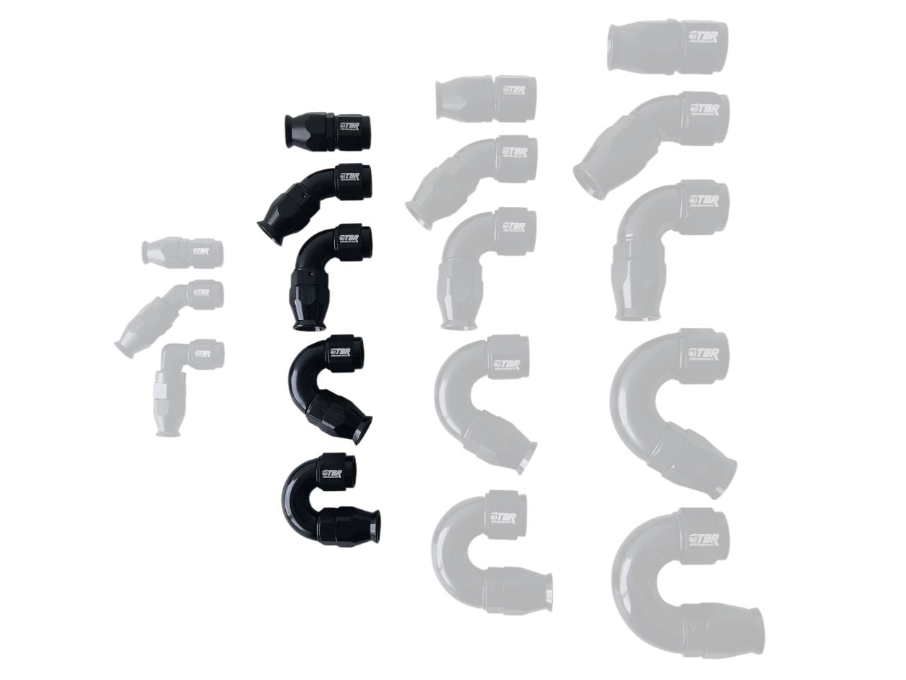 AN6 PTFE Full Flow Fittings - TBR Performance