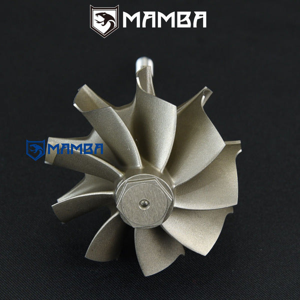 Mamba 9 Blade Garrett Gen I GT35/GTX35 BB Turbine Shaft Wheel (62/68/G2 Blank)