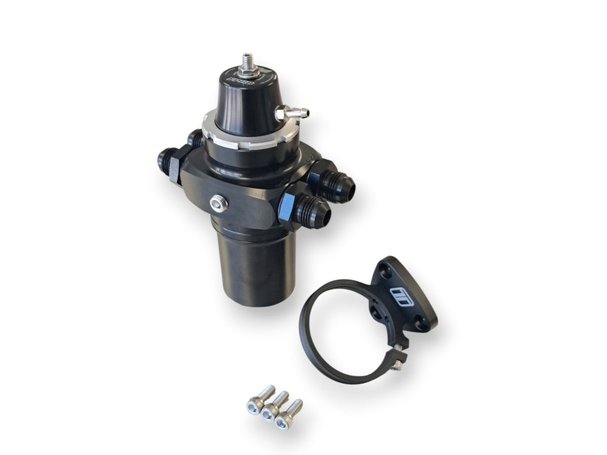 Turbosmart FPRF8 Black – Fuel Pressure Regulator + Filter - TS-0404-1532