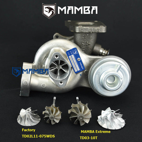 Mamba 9-6 Extreme Upgrade Turbocharger Suzuki Swift Vitara TD03-10T 240HP