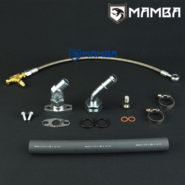 Mamba 05~10 TOYOTA Scion TC w/ Greddy TD05H-18G Turbocharger oil feed & return line kit