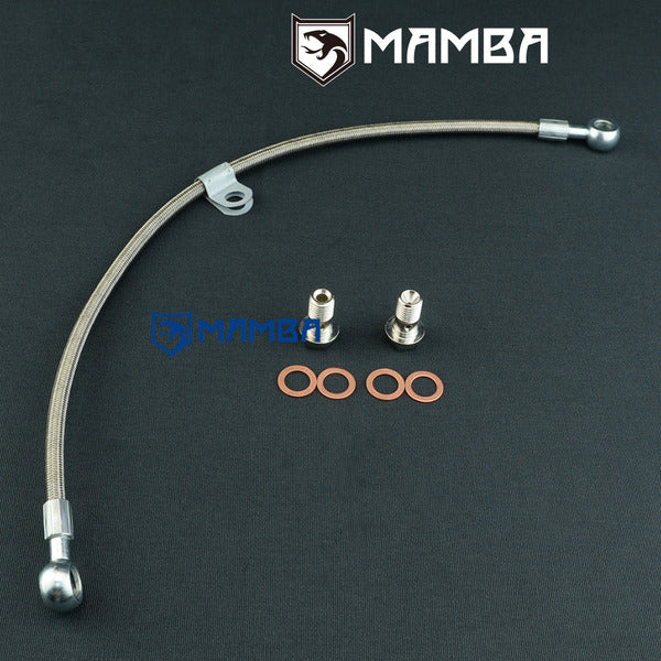 Mamba Turbocharger Oil Feed Line Kit Saab 2.8L 9-3 9-4X 9-5 V6 2.8L TD04HL 12634817