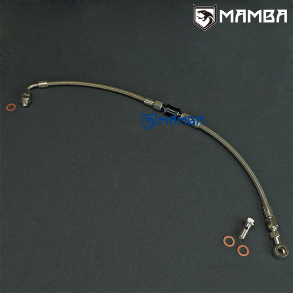 Mamba Turbocharger Oil Feed Line Kit For Nissan Patrol TD42 GU w/ GT28R Turbocharger w/ filter
