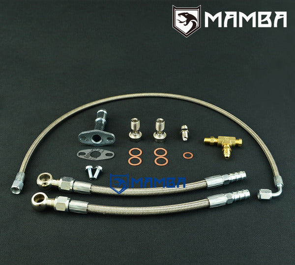 Mamba Universal Turbocharger Oil & Water Line Kit TD05 TD06 16G 18G 20G T518Z T618Z