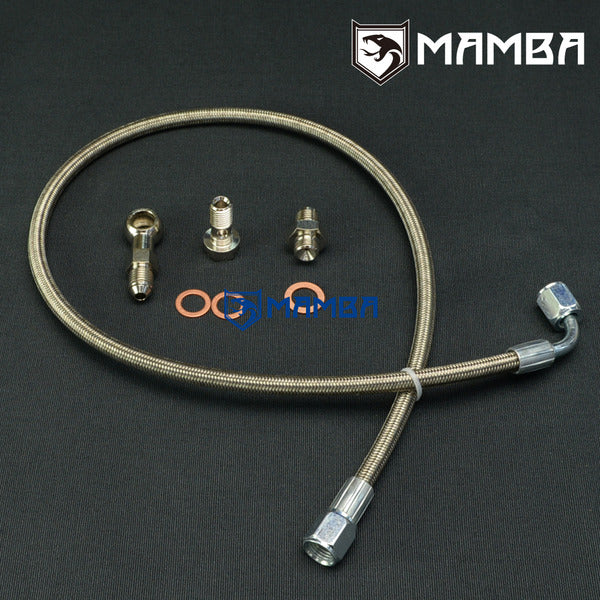 Mamba Turbocharger Oil Feed Line Kit for Hyundai Genesis 2.0T w/ Garrett GT25R GT28R GT30R